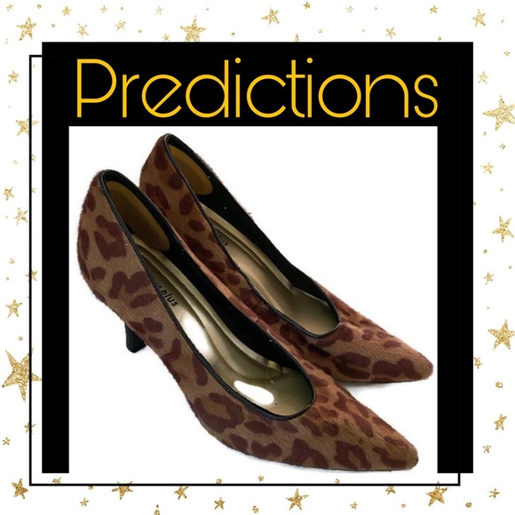 Predictions Comfort Plus Animal Print Heels 8